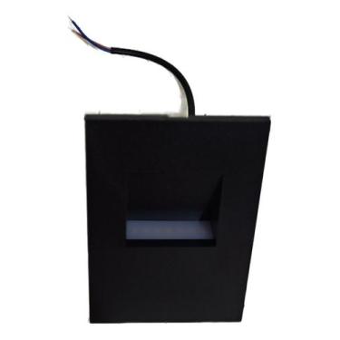 Imagem de Balizador Led 2w Preto Parede Escada 3000k Branco Quente - EVERLED, 12