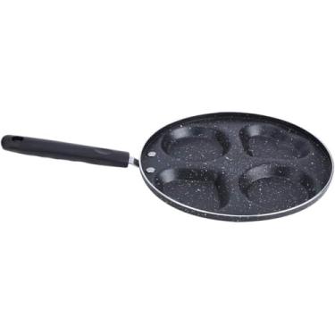 Imagem de Frigideira Antiaderente com 4 Divisórias, Alumínio, 24,5 cm, Revestimento Especial, Cabo Baquelite, Compatível com Fogão a Gás, Elétrico, Vitrocerâmico e Indução