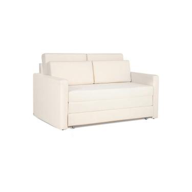 Imagem de Sofá Cama Castor Casal Salerno Max Suede Bege 2 Lugares