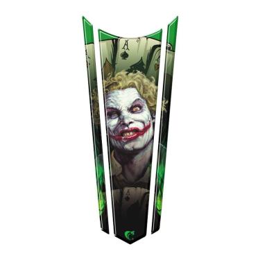 Imagem de Adesivo Faixa Gravata Resinado Tanque Moto Coringa Verde