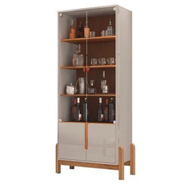 Imagem de Cristaleira 4 Portas Off White Cedro Dcasa Off White Cedro