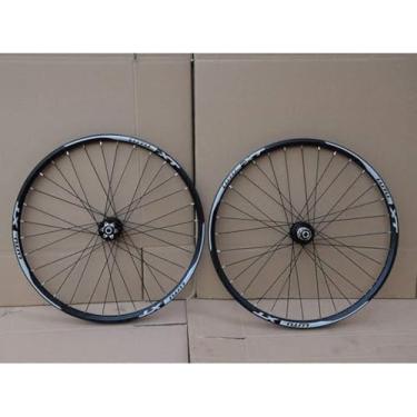 Imagem de Mtb Conjunto de rodas de bicicleta 26 27,5 29 polegadas roda de bicicleta de montanha dupla camada rolamento selado 7-11 velocidade cubo cassete freio a disco 1100g Qr, C, 69.8 cm