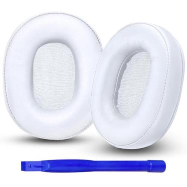 Imagem de Aurivor Almofadas De Reposição Para Fones Ouvido Audio-Technica Ath Msr-7, Capas Compatíveis Com M50X M40X M30X M20X, Hyperx Cloud, Steelseries Arctis 1 3 5 7 9 9X Pro Prime, Stealth 600 E Muito Mai
