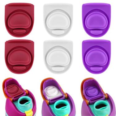 Imagem de 6 peças de vedação de borracha compatível com Owala Freesip 680.4 g 947.2 g, tampa superior da garrafa, inserção do bico da tampa do bico, acessórios de substituição para Owala 16/19/24/32/1,134 g (3