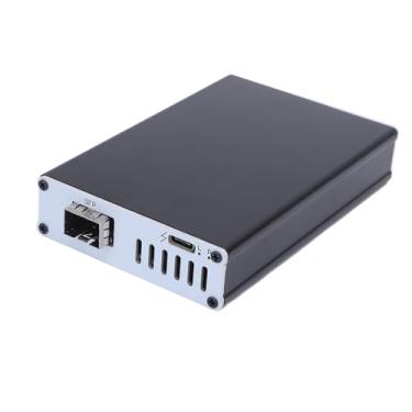 Imagem de Placa de rede Thunderbolt 3/4 USB4 10G, porta de fibra SFP com velocidade de 10 Gbps, Plug & Play para Mac/Win/Ubuntu, liga de alumínio, sem necessidade de alimentação externa (porta única)