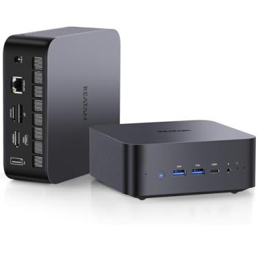 Imagem de Reatan Mini PC para jogos AI X7, AMD Ryzen 7 255 (8C/16T, até 4,9 GHz) Radeon 780M(máx. 2700 MHz DDR5 M.2 2280 NVMe PCIe4.0 x4 SSD