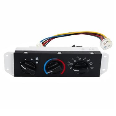 Imagem de 55037473AB Interruptor do painel do módulo de controle climático do aquecedor A/C dianteiro para Jeep Wrangler TJ 1999-2004 substituição #55037473AB, BL101, HS-373