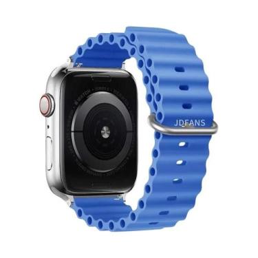 Imagem de Pulseira De Silicone Ocean Band Para Apple Watch Ultra Série 10 9 8 7 