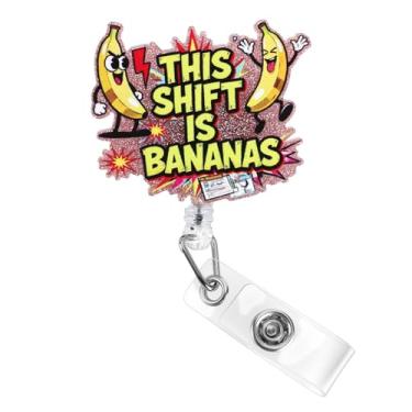 Imagem de Carretel de crachá de enfermeira – suporte de crachá de clipe retrátil fofo, carretel de crachá engraçado para enfermeiros, estudantes de enfermagem e equipe médica – Carretéis de crachá duráveis para