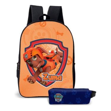 Imagem de Mochila Escolar Com Estojo Infantil Patrulha Canina  - Use Thuco, Zuma