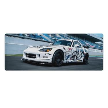 Imagem de HouLaiZhe Speed ​​Sports Car S2000 JDM Gaming Mouse Pads JDM Car Desk Pads Grandes Mousepads para teclado de mesa tapete de computador 30 x 80 cm