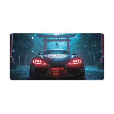 Imagem de HouLaiZhe JDM Sports CarSupMagic Circle Gaming Mouse Pads JDM Car Desk Pads Grandes Mousepads para teclado de mesa tapete de computador 30 x 60 cm