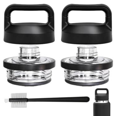 Imagem de licvqel Pacote com 2 tampas de substituição para garrafa Yeti Rambler 18/26/36/46/1,814 g, à prova de derramamento, acessórios de tampa de garrafa de água de substituição