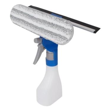 Imagem de Rodo Limpa Vidro Multifuncional, Lâmina de Borracha, Cabo de Alumínio, Reservatório 250ml, Sortido