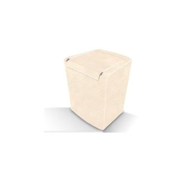 Imagem de Capa para Máquina de Lavar, PVC e Poliéster, 64x89x64 cm, Forrada, Proteção contra Poeira e Arranhões, Compatível com Consul Facilite 10kg 11kg, Brastemp 10kg 11kg