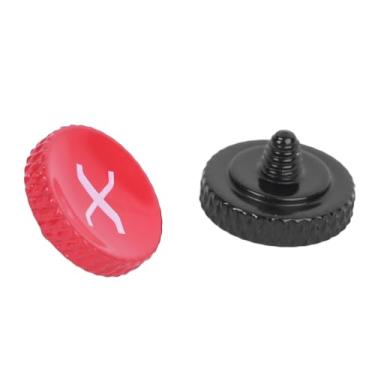Imagem de Generic Botão de Liberação do Obturador da Câmera de Pulverização de Tinta Vermelha Preta de Liga para Câmeras da Série Fuji X, Adição Leve e Elegante para Entusiastas Fotografia