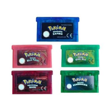 Imagem de Cartão De Jogo Pokemon GBA 32 Bits Para DS NDS GB Em Inglês, Espanhol,