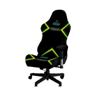 Imagem de Capa De Cadeira De Escritório Em Fibra De Leite Com Impressão Digital,