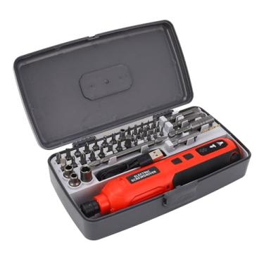 Imagem de AUNMAS Conjunto de Chave de Fenda Sem Fio, Kit de Chave de Fenda Elétrica Com Luz Led para Reparo de Telefone, Câmera de Laptop, Portátil Recarregável Usb de 3.6v