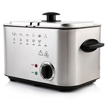Imagem de Mini Fritadeira Elétrica Automática, Batatas Fritas e Asas de Frango Multifunções, Fritadeira, 1,5 L