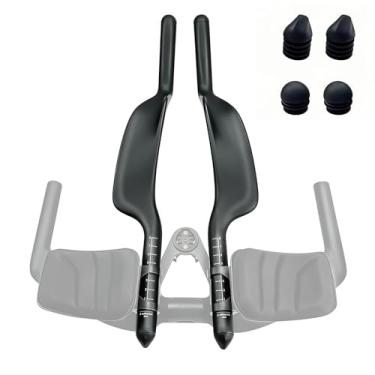 Imagem de Joxvizx Descanso de braço para bicicleta de carbono tt, guidão, barras aero, extensão do guidão, triatlo, barra de bicicleta de teste, peças de guidão de megafone, 22,2 mm para mountain bike