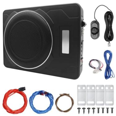 Imagem de Cryfokt Alto-falante Subwoofer de Carro de Liga de Alumínio de 10 "1200 W Com Amplificador Embutido para Graves Nítidos e Altos para Entretenimento na Estrada