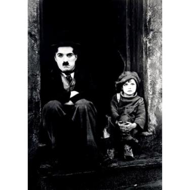 Imagem de Pôster com pintura de parede Charlie Chaplin Anime 30x42cm