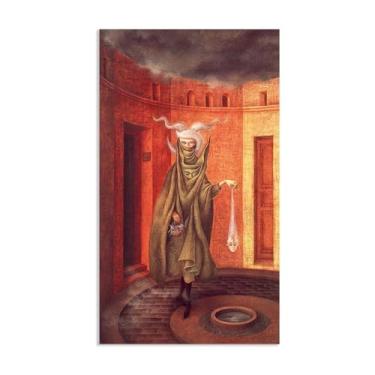 Imagem de Zeichn8u Remedios Varo Pinturas Mulher Deixando o Psicanalista Remédios Varo Pôster de Parede Surrealismo Arte em Tela para Sala de Estar Escritório Decoração de Parede Presente Pronto para Pendurar