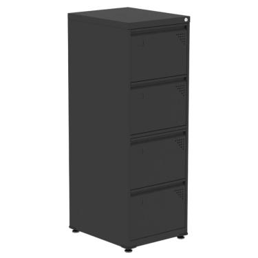 Imagem de Arquivo De Aço Oficio 133X47x57 4 Gavetas Preto - Pandin