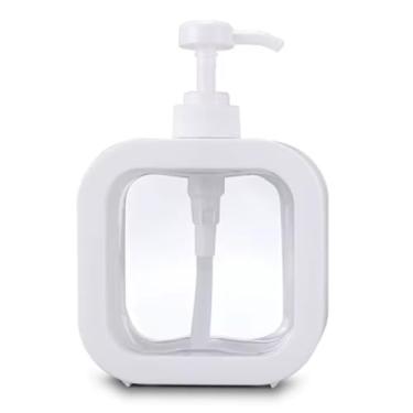 Imagem de Dispenser Para Sabonete Liquido Shampoo 500/300 ML, Ideal for Home & Small Living Spaces(Branco 500ml,1 Unidade)
