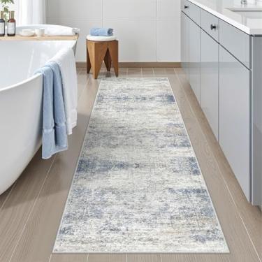 Imagem de Restydon Tapetes laváveis para quarto – Tapete de corredor de 5 x 15 cm, antiderrapante, corredor de entrada ultrafino, corredor de cozinha abstrato macio para corredor, lavanderia, tapete de porta