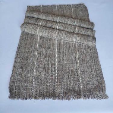 Imagem de Jogo Americano Natal 4 Peças Algodão Artesanal Tear Manual - Mesa Posta Rústica Elegante (Mesclas tons Marrom)