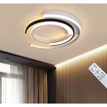 Imagem de Luminária de teto LED moderna e regulável, design criativo, lustre para sala de estar, sala de jantar, luminária de teto em acrílico, luminária pendente para sala de estar, iluminação de tet