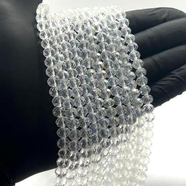 Imagem de Fio de Cristal de Vidro 8mm Facetado para Bijuterias e Artesanato – 67 Peças por Fio (BOREAL)