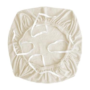 Imagem de DimyFew Capa Elástica Removível para Cadeira de Escritório/computador, Creme