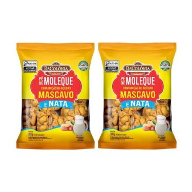 Imagem de Kit 2 Pé De Moleque Com Açúcar Mascavo E Nata 300G DaColônia