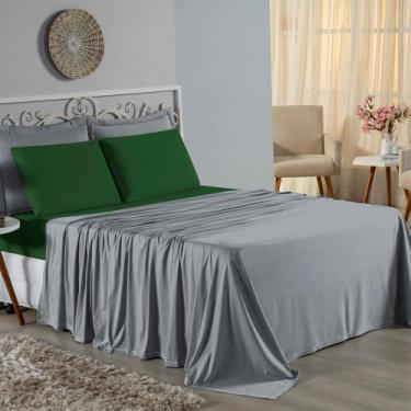 Imagem de Jogo de Cama Solteiro Nobre 3 Peças Lençol com Elástico de 30cm de Alt