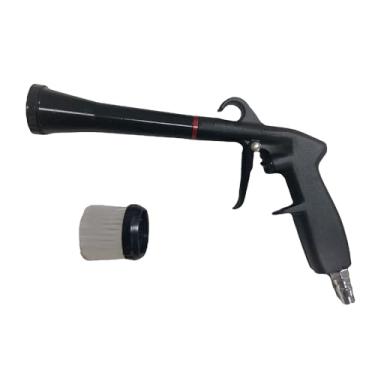 Imagem de Pistola de sopro de ar, pistola de limpeza interior de carro soprador de poeira com escova para explosão rápida de sujeira e poeira da superfície