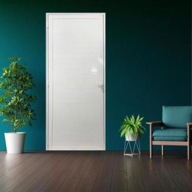 Imagem de Porta Lambril de Alumínio 210 X 70cm com Maçaneta Linha 25 Esquadrias 