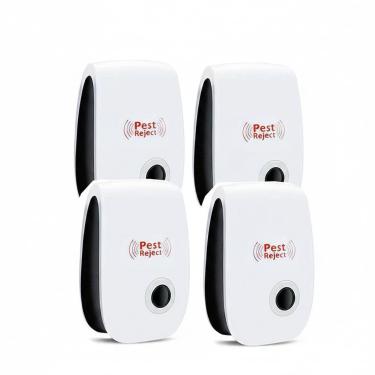 Imagem de KIT4 Repelente Eletrônico Ultrassônico, Bivolt, Repele Moscas, Pernilongos, Baratas, Morcegos e Ratos