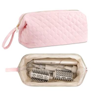 Imagem de Linpr Capa estilo Shark Flex, bolsa de viagem para secador de cabelo compatível com Dyson Airwrap, bolsa organizadora de ferramentas de cabelo acolchoada para mulheres, estojo de transporte portátil