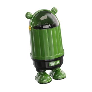 Imagem de predolo Lixeira portátil com estampa de desenho animado para banheiro, sala de estar, escritório e cozinha.