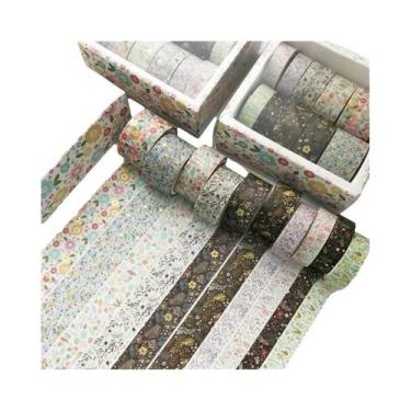 Imagem de Conjunto De Fitas Washi Kawaii Retro 10 PCS Materiais Escolares Papela