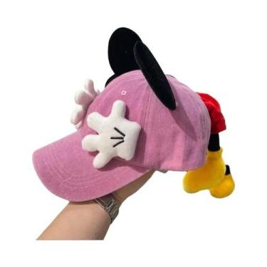 Imagem de Boné Com Protetor Solar De Orelhas De Mickey Mouse Para Meninas, Boné 
