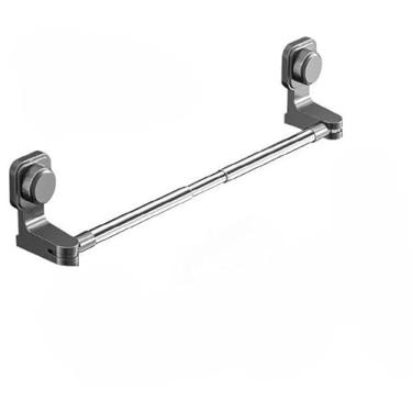 Imagem de Porta Toalha Para Banheiro Toalheiro De Aço Inoxidável Sem Furo Com Suporte De Adesivos Multiuso(Ajustável 2pc)