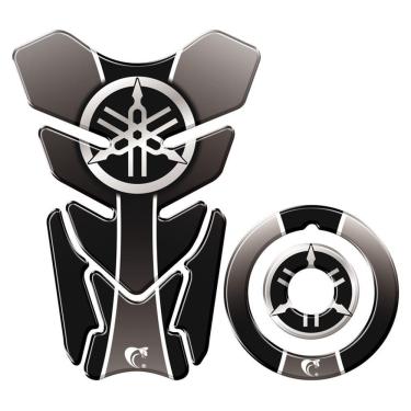 Imagem de Adesivo Protetor Tanque E Bocal Moto Yamaha Diapasão Preto