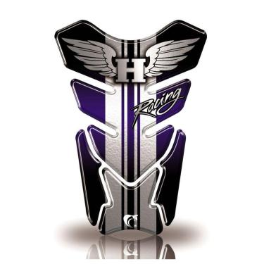 Imagem de Protetor De Tanque Adesivo Moto Honda Asa Racing Azul