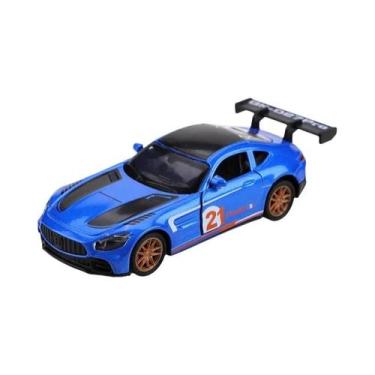 Imagem de Carro De Brinquedo Infantil Em Liga Metálica GT Com Fricção, Portas Qu