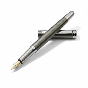 Imagem de Caneta Tinteiro Executiva Pena Chumbo Elegante Relevo 0,5Mm - Luyke