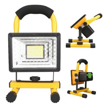 Imagem de Lanterna De Trabalho Portátil LED Recarregável 60W, À Prova D'Água, Pa